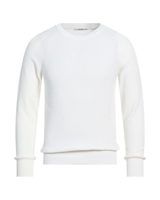 Kangra White Sweater Cotton for men