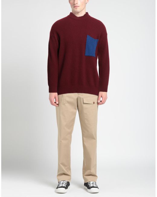 Cuello alto Amish Supplies de hombre de color Red