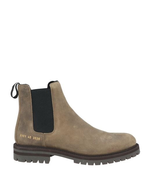 Common Projects Brown Ankle Boots