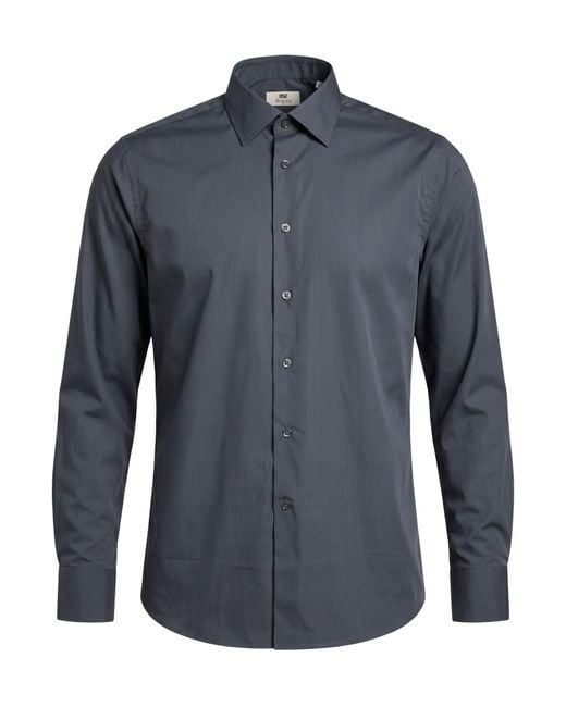 Bagutta Blue Shirt Cotton, Polyamide, Elastane for men