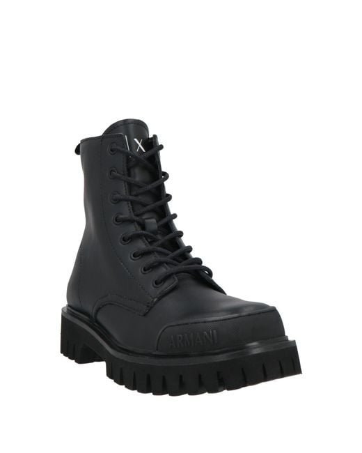 ARMANI EXCHANGE Black Ankle Boots for men