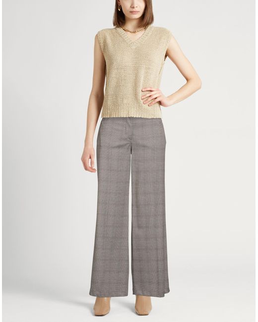 Aspesi Gray Taupe Pants Polyester, Acrylic, Viscose, Virgin Wool, Elastane