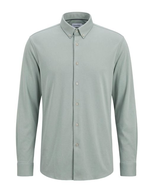Calvin Klein Blue Shirt Cotton for men