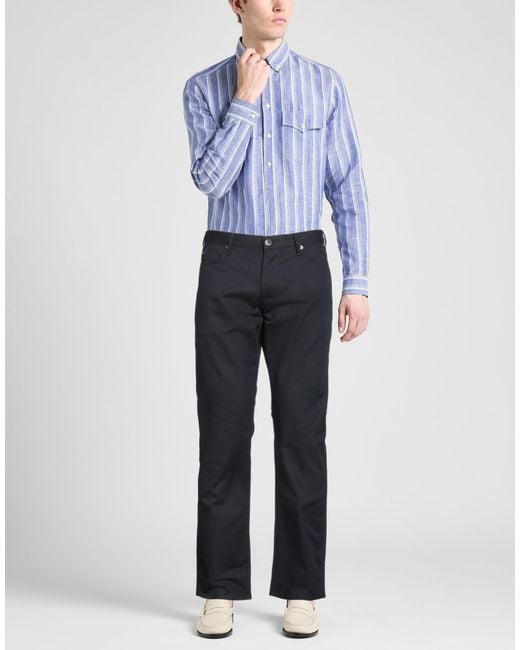 Emporio Armani Blue Trouser for men