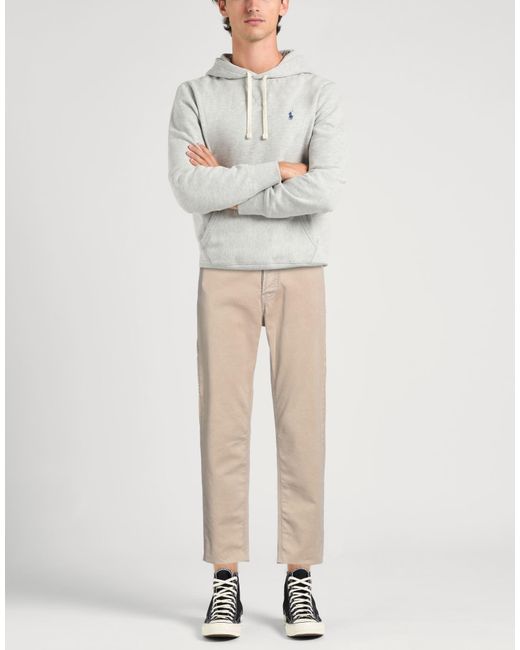 Paolo Pecora Natural Sand Pants Cotton, Elastane for men