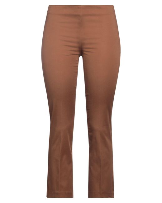 KATE BY LALTRAMODA Brown Cropped Trousers