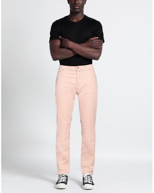Jacob Cohen Pink Pants Cotton, Lyocell, Elastane, Polyester for men