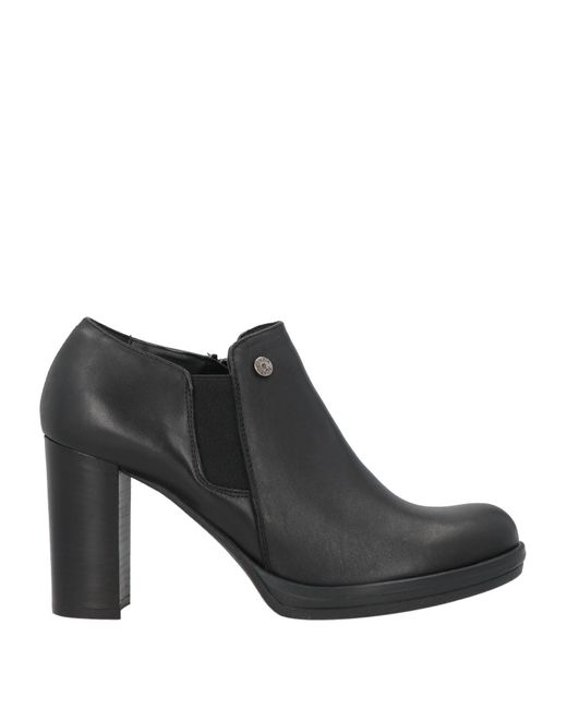 Cinzia Soft Black Ankle Boots Calfskin
