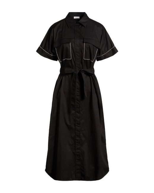 Peserico Black Midi Dresses