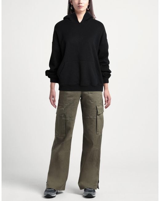 Skims Black Sweatshirt Cotton, Polyester