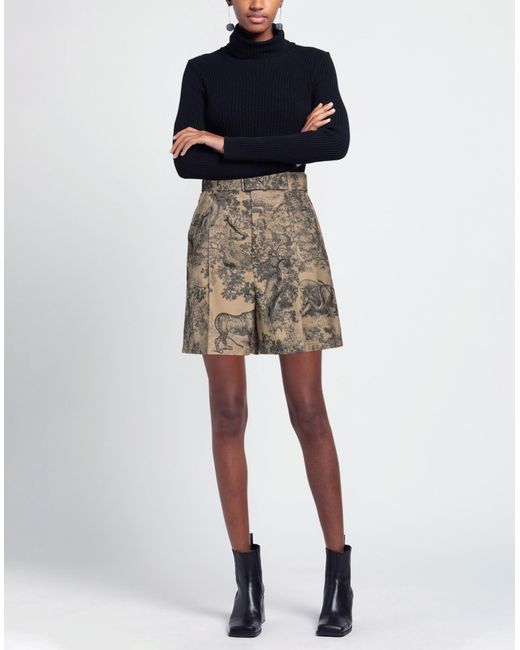 Dior Natural Khaki Shorts & Bermuda Shorts Cotton