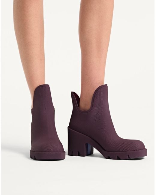 Burberry Purple Stiefelette