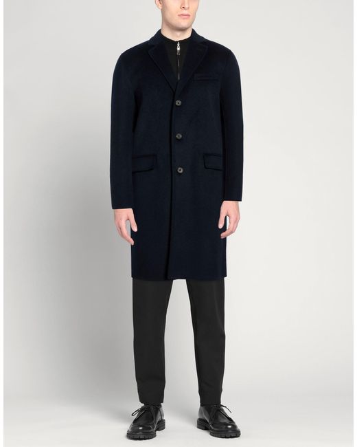 BRERAS Milano Blue Midnight Coat Wool, Polyester for men