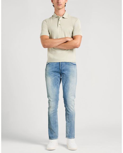 Dondup Blue Jeans Cotton, Elastomultiester, Elastane for men