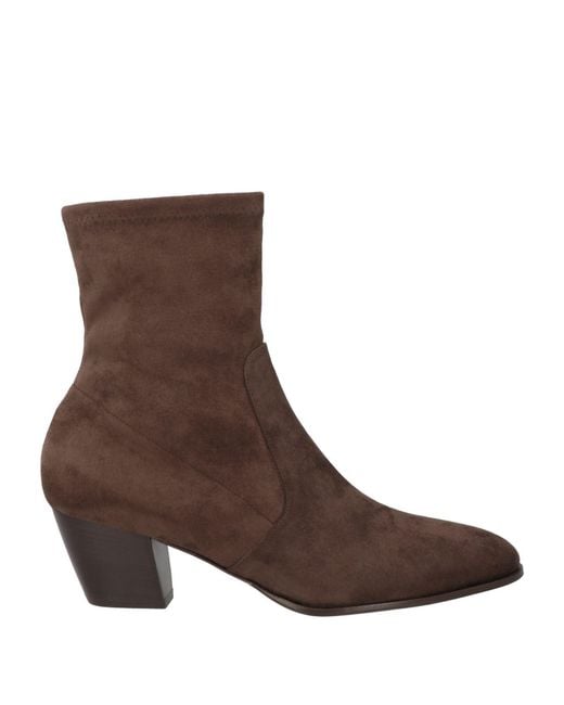 Sergio Levantesi Brown Dark Ankle Boots Leather