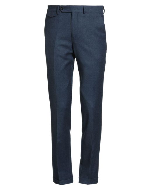 Paoloni Blue Midnight Pants Virgin Wool, Elastane for men
