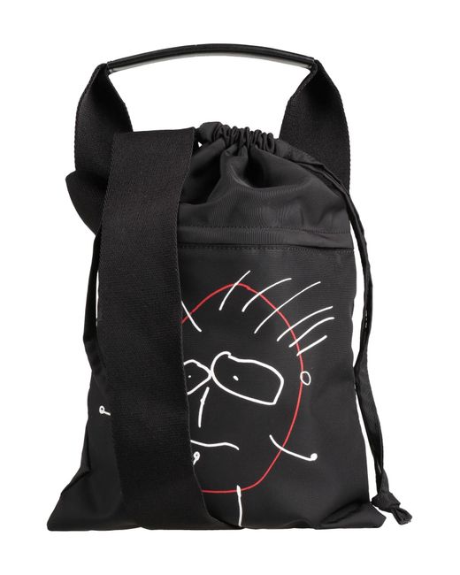 Plan C Black Handbag Textile Fibers