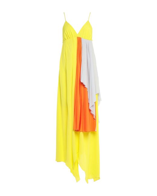 Unravel Project Yellow Midi Dresses