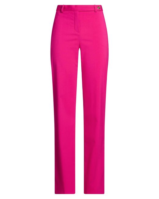 Versace Pink Fuchsia Pants Virgin Wool, Elastane