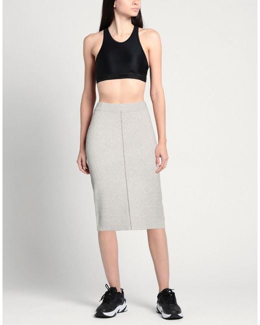 Ichi White Midi Skirt