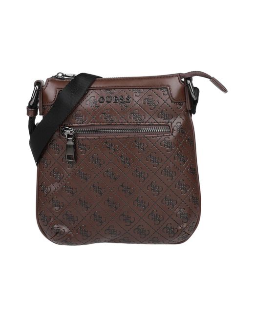 guess crossbody bag brown