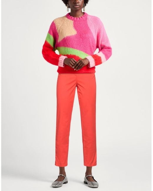 Pennyblack Red Pants Cotton, Elastane