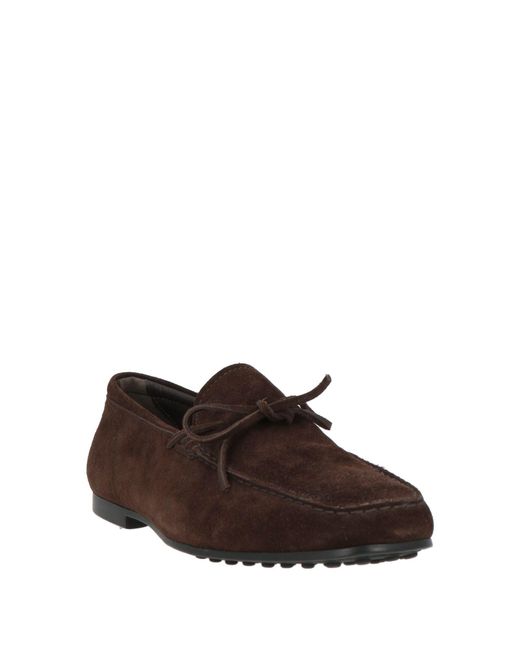Tod's Brown Dark Loafers Leather for men
