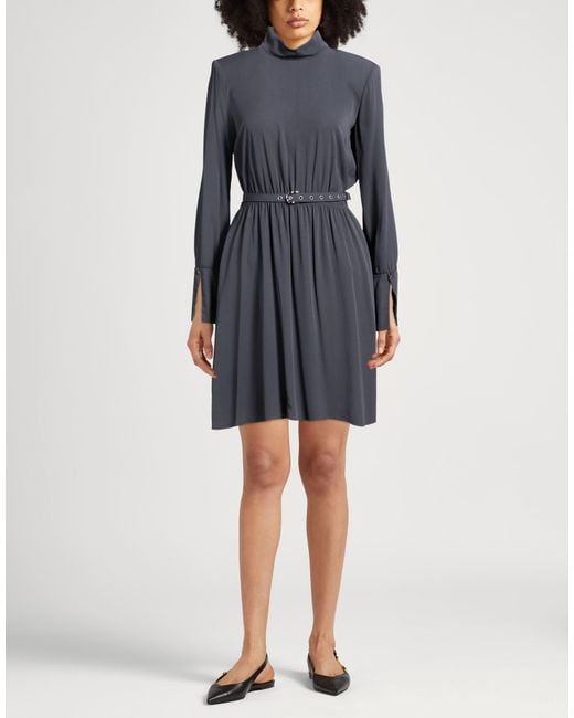 Patrizia Pepe Blue Mini Dress Viscose