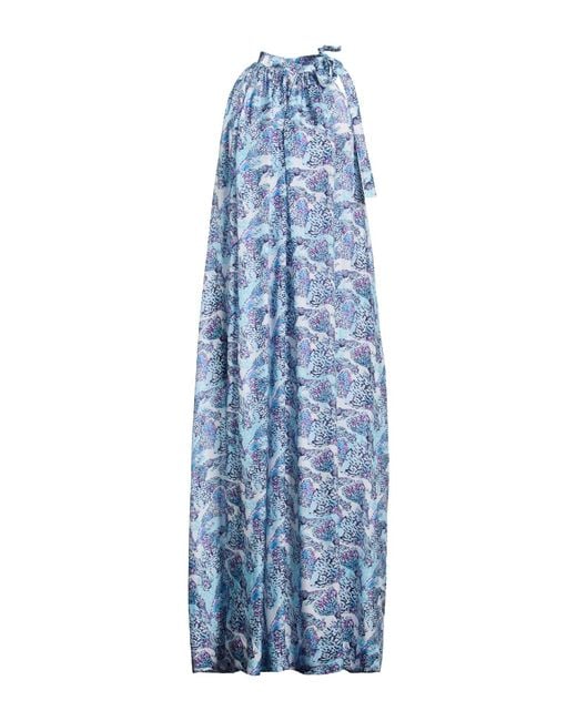 Vilebrequin Blue Maxi Dress Silk