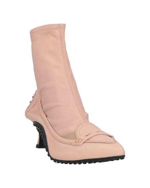 Tod's Pink Ankle Boots