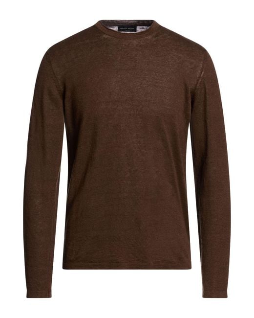 Roberto Collina Brown Jumper for men
