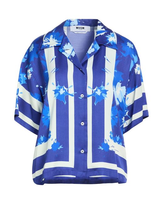 Camisa MSGM de color Blue
