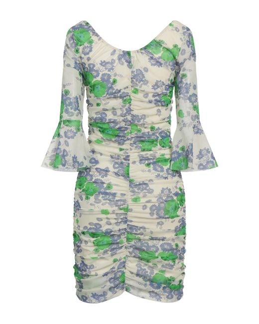 Ganni Green Mini Dress