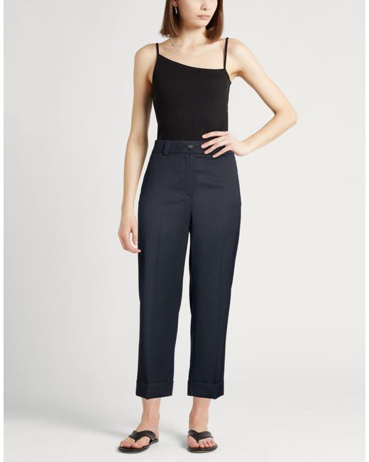 Peserico Blue Pants Polyester, Wool, Elastane, Acetate, Cupro