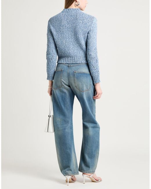 ERMANNO FIRENZE Blue Cardigan Cotton