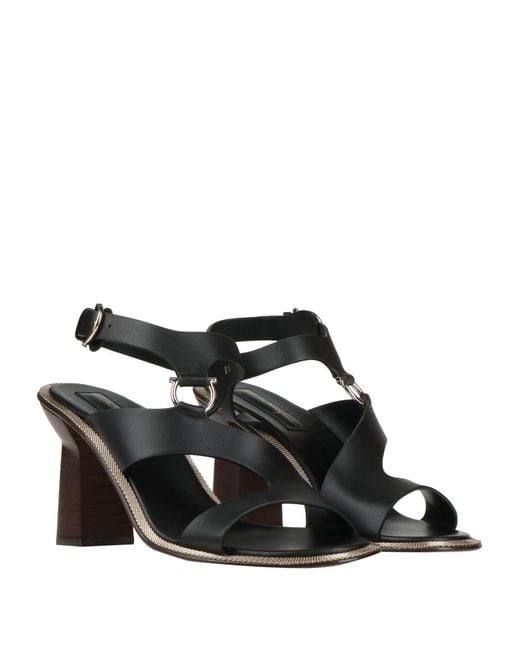 Ferragamo Black Sandale