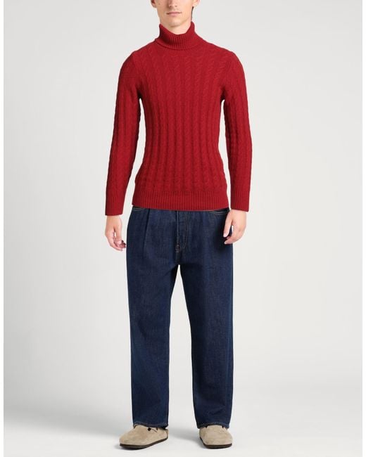 Zanone Red Turtleneck for men