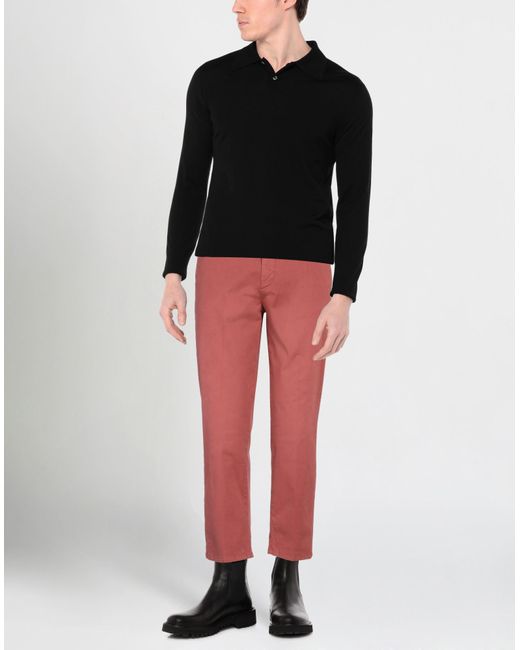 Aglini Red Pants for men