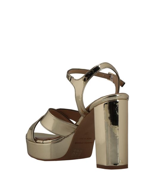 Ovyè Metallic Sandals Textile Fibers