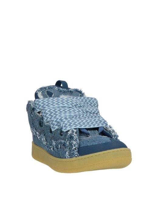 Lanvin Blue Sneakers Cotton for men