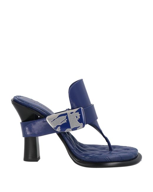 Burberry Blue Thong Sandal Leather