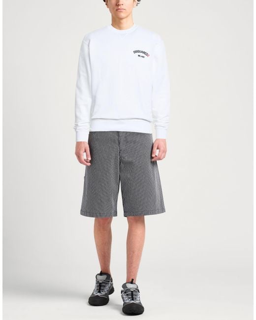DSquared² White Sweatshirt Cotton for men