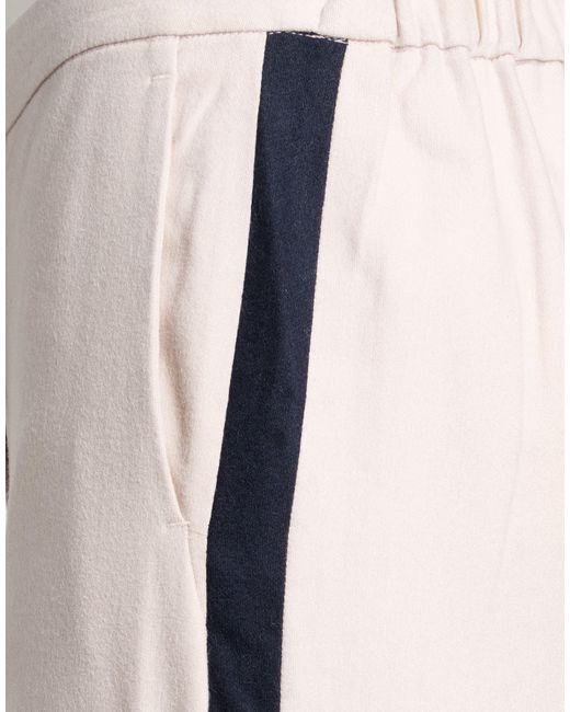 Max Mara White Blush Pants Virgin Wool, Elastane