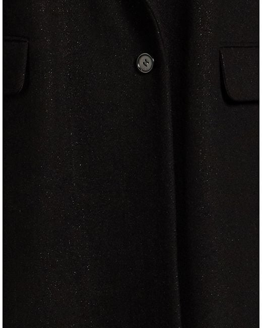 BCBGMAXAZRIA Black Coat Virgin Wool, Polyamide