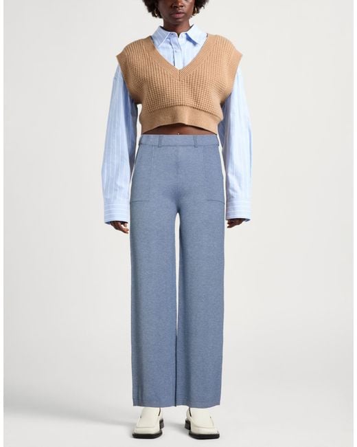 Kangra Blue Pants Viscose