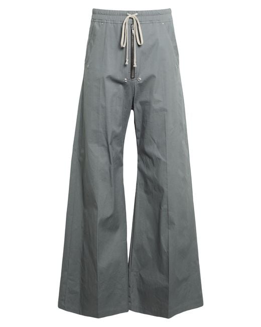Rick Owens Gray Pants Cotton, Elastane for men