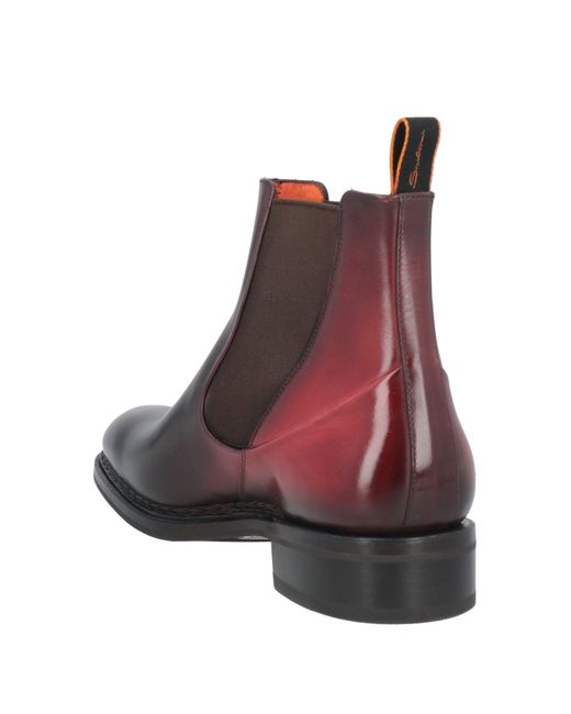 Santoni Purple Ankle Boots for men