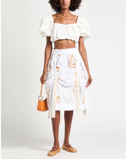Jupe Midi Simone Rocha en coloris White