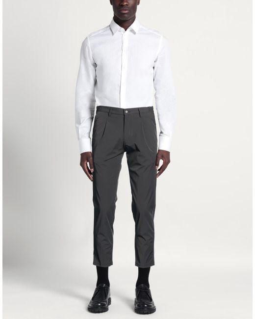 Exte Gray Pants Nylon, Elastane for men