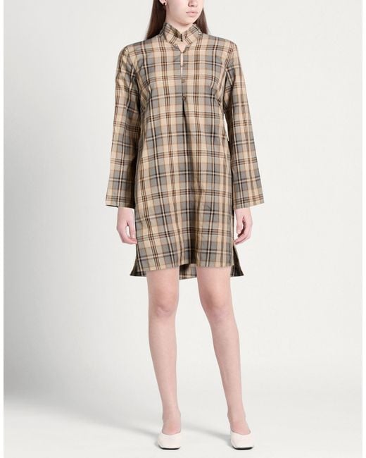 Co.Go Natural Mini Dress Polyester, Silk